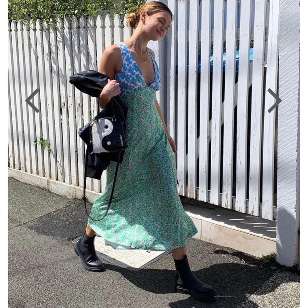 Verge Girl Postcards From Italy Bias Cut Midi Dress // Floral